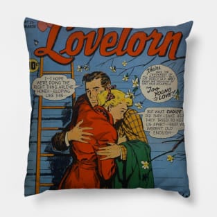 Vintage Confessions of the Lovelorn Cover Pillow