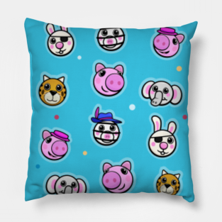 Roblox Piggy Pillows Teepublic - piggy white background roblox