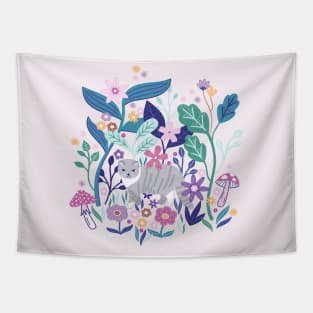 Cat in the Garden Tapestry