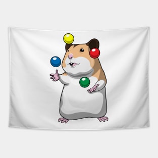 Hamster Juggler Juggle Tapestry