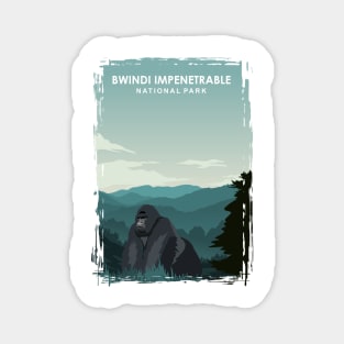 Bwindi Impenetrable National Park Africa Uganda Travel Poster Magnet