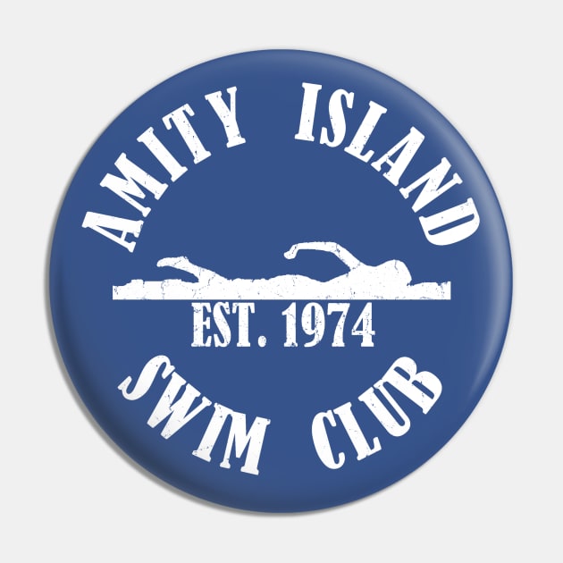 Amity Island Swim Club Pin by AngryMongoAff