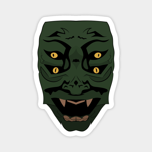 Demon Mask Magnet by LordNeckbeard