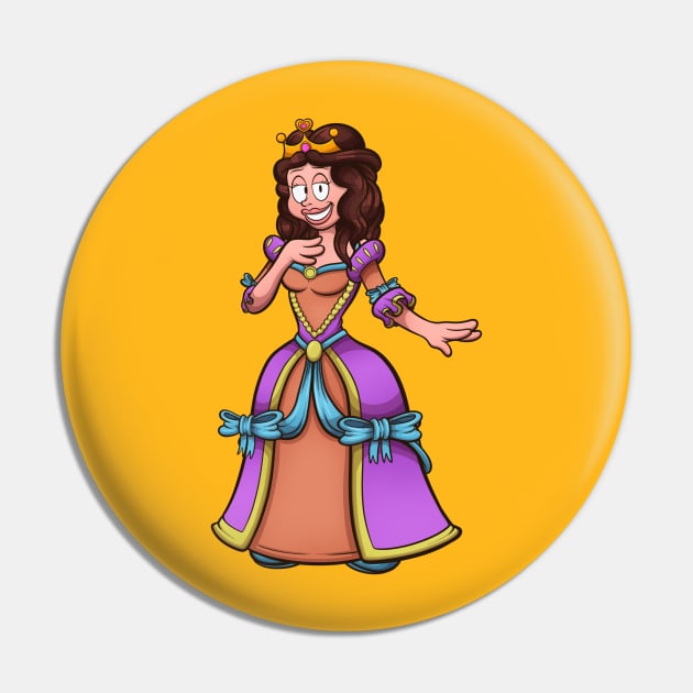 Cartoon Princess Pin by TheMaskedTooner