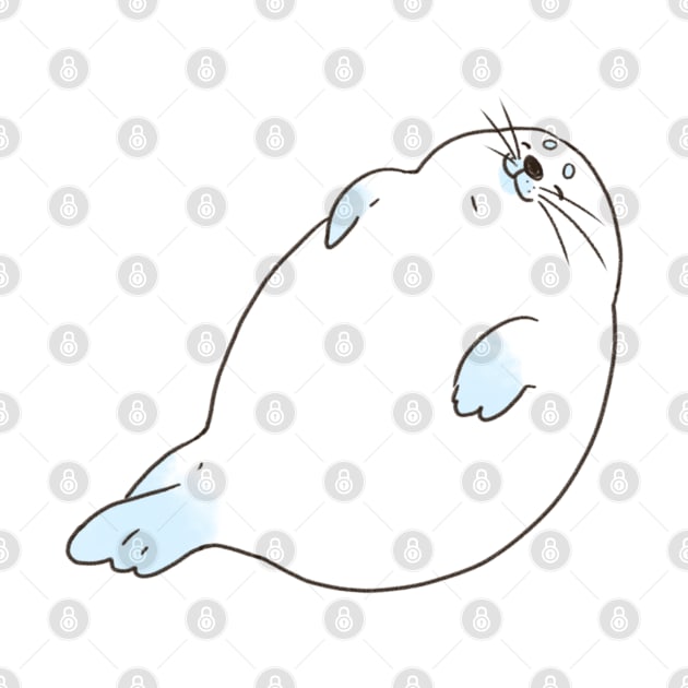 Adorable Seal Pup Sleeping by You Miichi