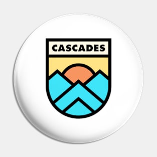 Cascades Retro Badge Pin