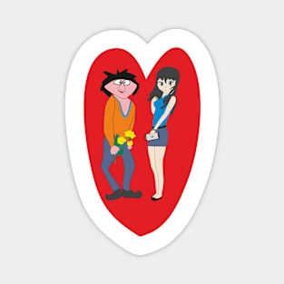 Couples in love Magnet