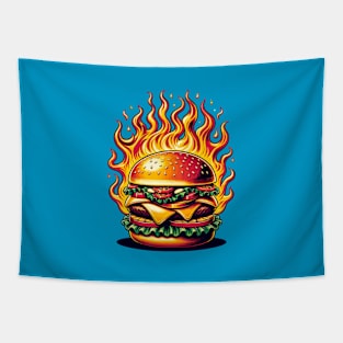 Fire burger Tapestry