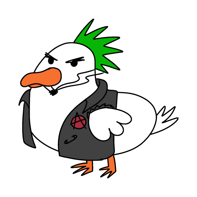 Punk duck by Sophiesans