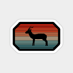 Retro Gazelle Wildlife Lover Africa Safari Print Magnet