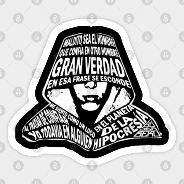 Jeremias 17 5 Canserbero White Canserbero Sticker Teepublic Porta) | remix by basto. jeremias 17 5 canserbero white