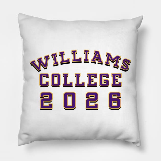 Williams College Class of 2026 Pillow by MiloAndOtis