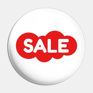 sale bubble red background Pin