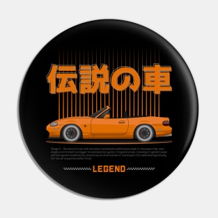 Tuner Orange NB Miata Roadster JDM Pin