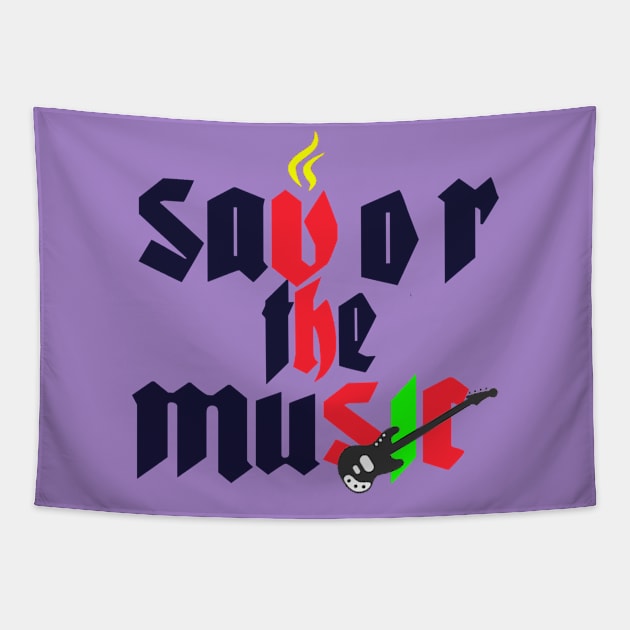 savor the music, Timeless music Tapestry by shop chak