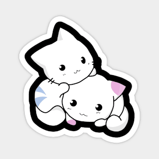 Two Catty Cute Magnet