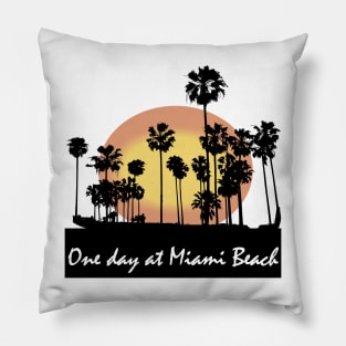 Miami beach Pillow