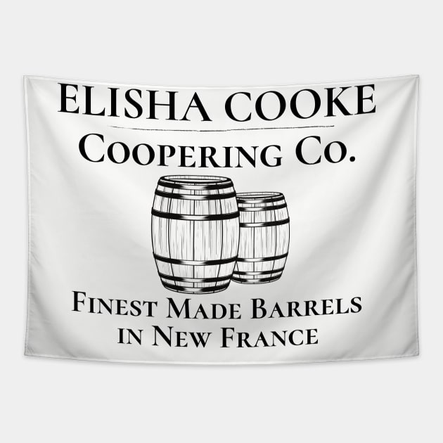 Elisha Cooke Coopering Co Barrels New France Tapestry by MalibuSun