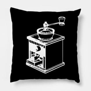 retro coffee grinder 3d design Pillow