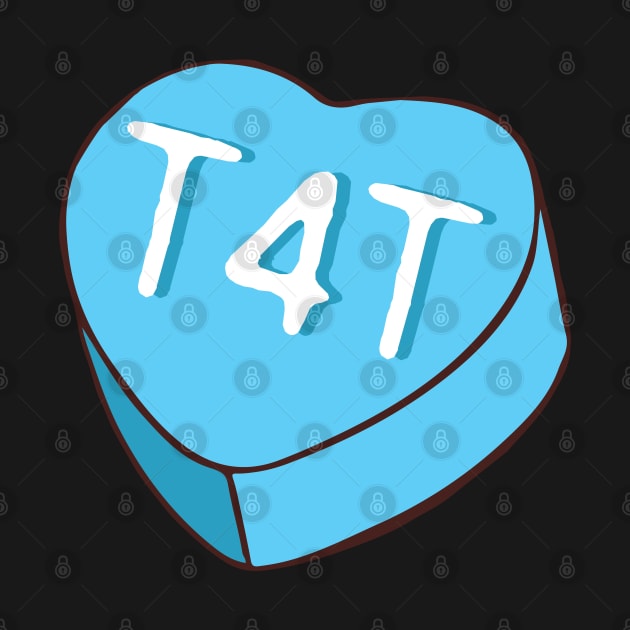 T4T Heart Shape Candy - Blue - Valentines Trans Pride by LaLunaWinters