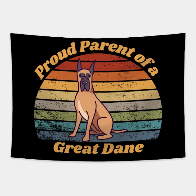 Proud Parent of a Great Dane Tapestry by RAMDesignsbyRoger