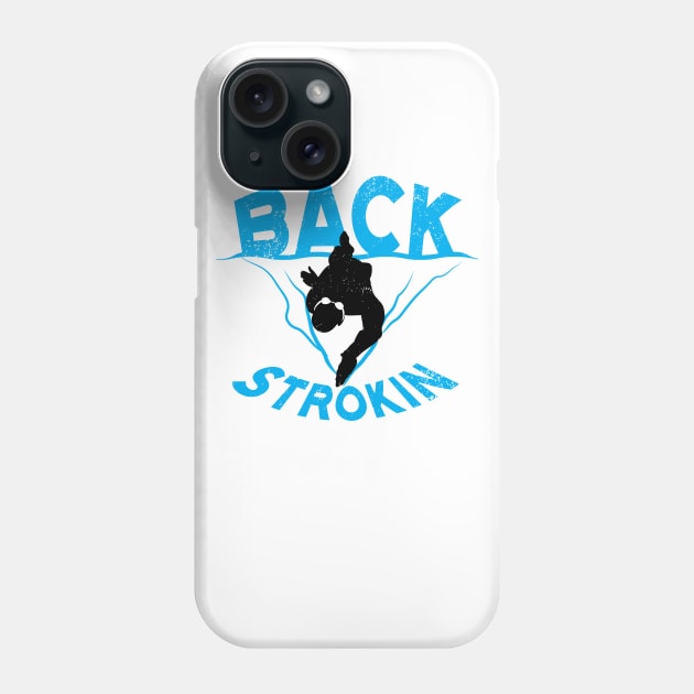 Backstroke Swimmer Phone Case by atomguy