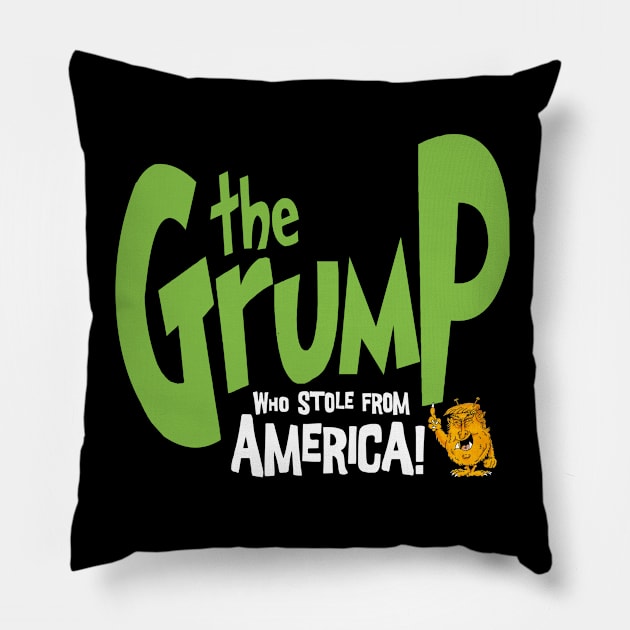 The Grump! Pillow by brendanjohnson