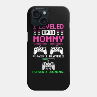 Leveled Up To Mommy Again Gamer Mom Est 2024 Phone Case