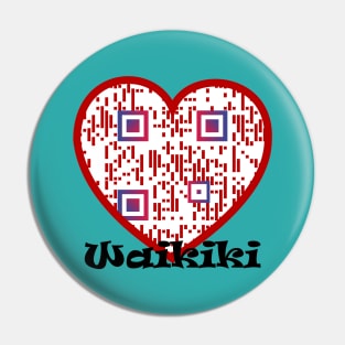 QR Code Lovin' from LOVE Waikiki Pin