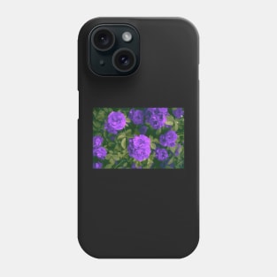 Purple Roses Impressionism Phone Case