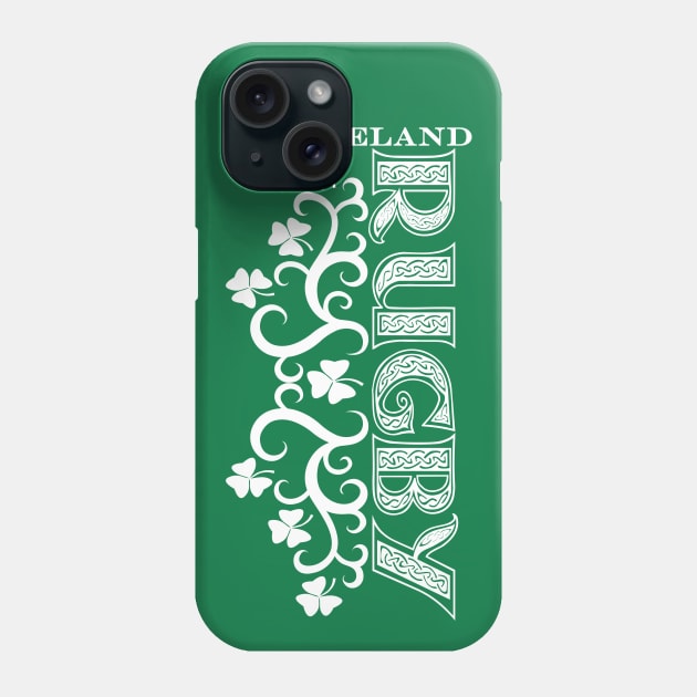 Ireland Rugby Classic Celtic Tattoo Design Phone Case by CGD