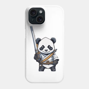 Cute Cartoon Panda Samurai Katana Sword Wilding Phone Case