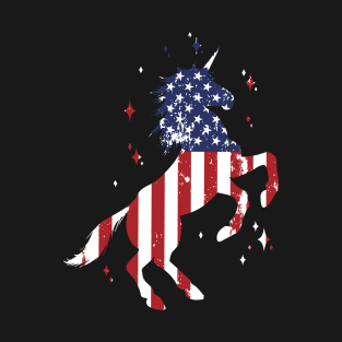 Americorn Unicorn 4th of July T-Shirt