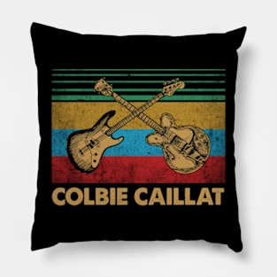 Graphic Proud Caillat Name Guitars Birthday 70s 80s 90s Pillow