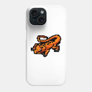 Pixel Lizard Character Phone Case