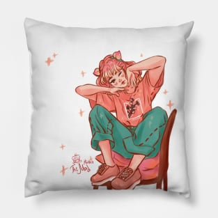 Peach girl Pillow