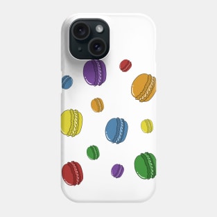 ranbow macarons Phone Case
