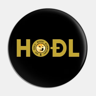 HODL DOGE CRYPTO Pin