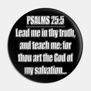 Psalms 25:5 King James Version (KJV) Pin