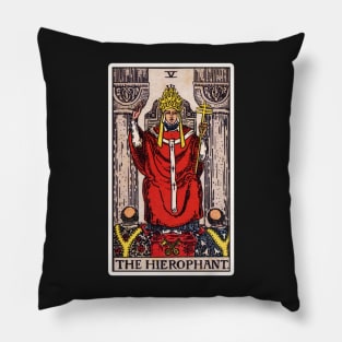 V. The Hierophant Tarot Card Pillow