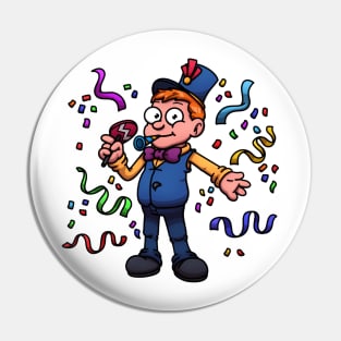 New Year/ Carnival Guy At A Party Pin