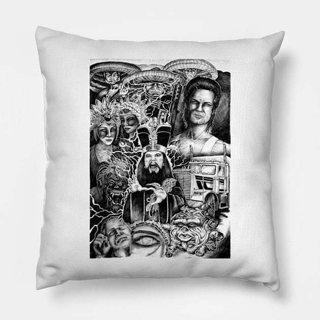 BIG TROUBLE IN LITTLE CHINA Pillow by DeclanTIGERIllustration