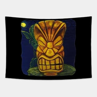 Tiki totem original art design tshirt Tapestry