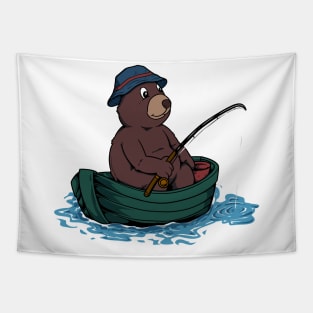 Bear fishing Tapestry