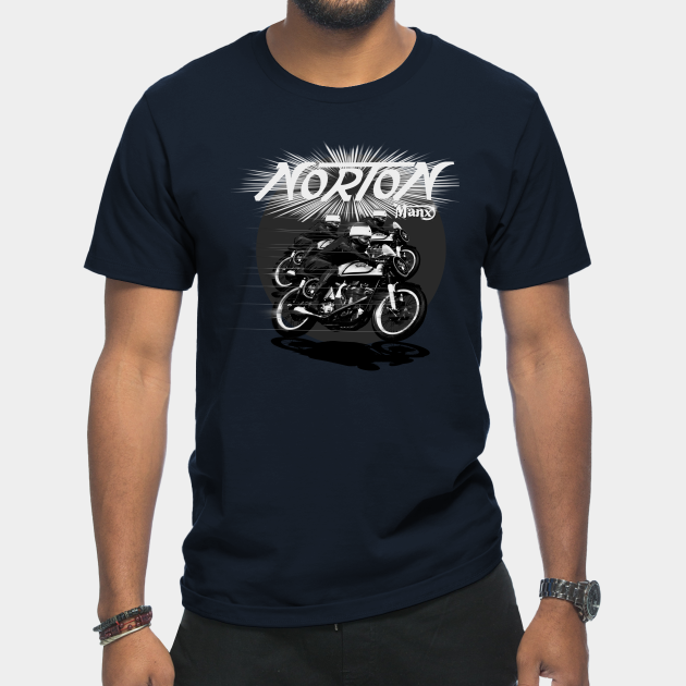 Discover Norton_Manx_TT_Motorcycle_Racers_ - Motorcycle - T-Shirt