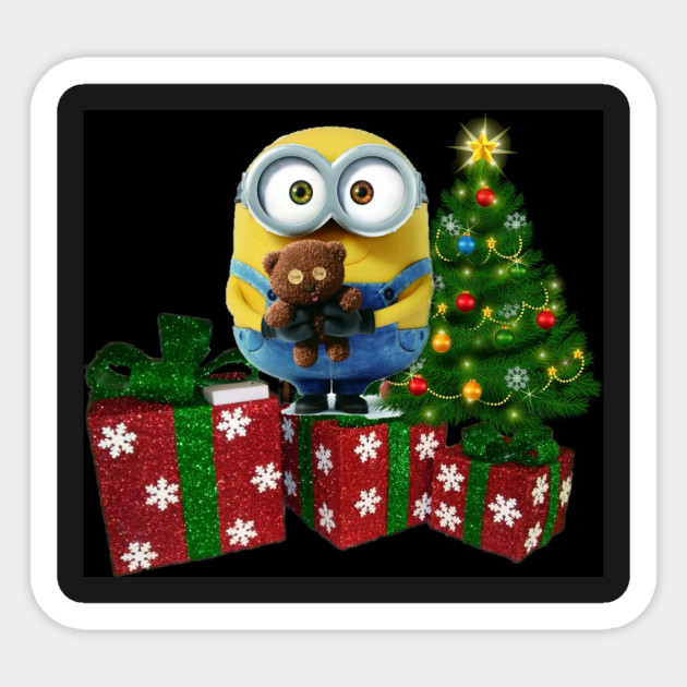Minion Christmas Minions Christmas Jumper Sticker Teepublic
