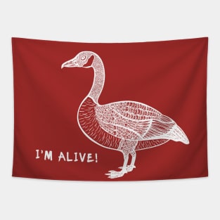 Canada Goose - I'm Alive! - meaningful animal design Tapestry