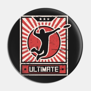 ULTIMATE Frisbee | Propaganda Poster Pin