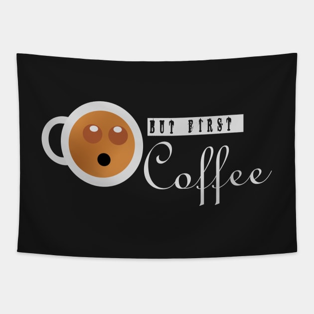 but first coffee Tapestry by jaml-12