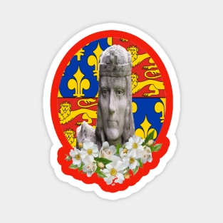 Richard III White Rose Plantagenet Coat of Arms Magnet